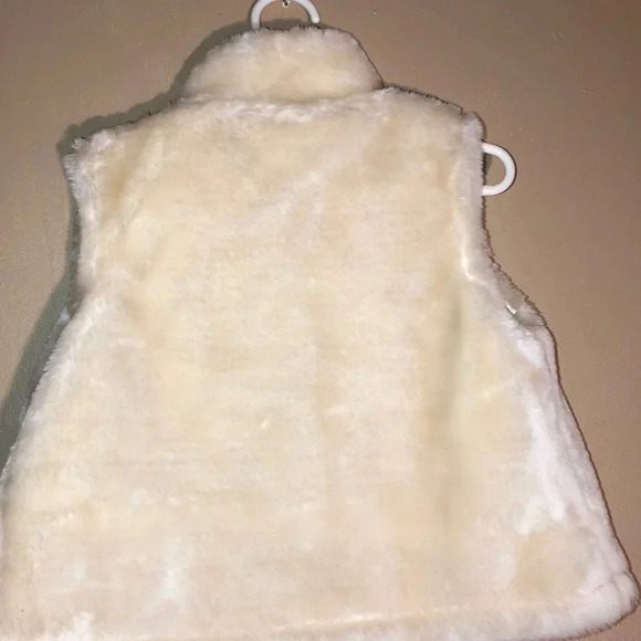 CAPELLI OF NEW YORK EUC GIRLS VEST IVORY TOP SHIRT WINTER HOLIDAY GIRL SIZE 4 5 - Picture 7 of 7